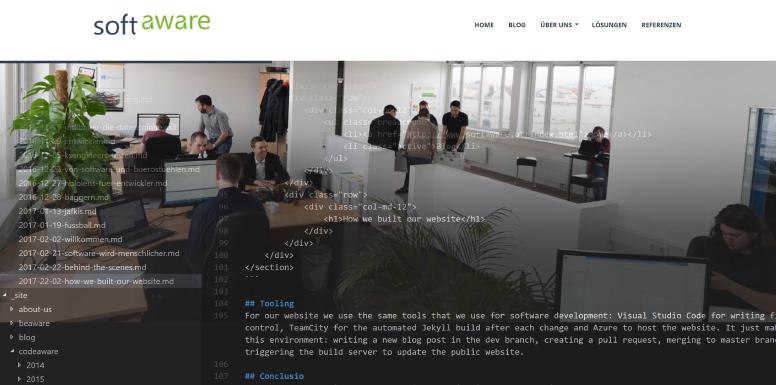 How we built our website