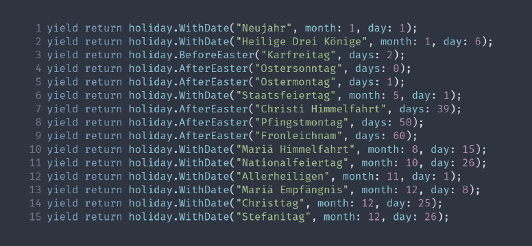 softaware.Holidays - How Carl Friedrich Gauß helps us in resource planning and image categorization.