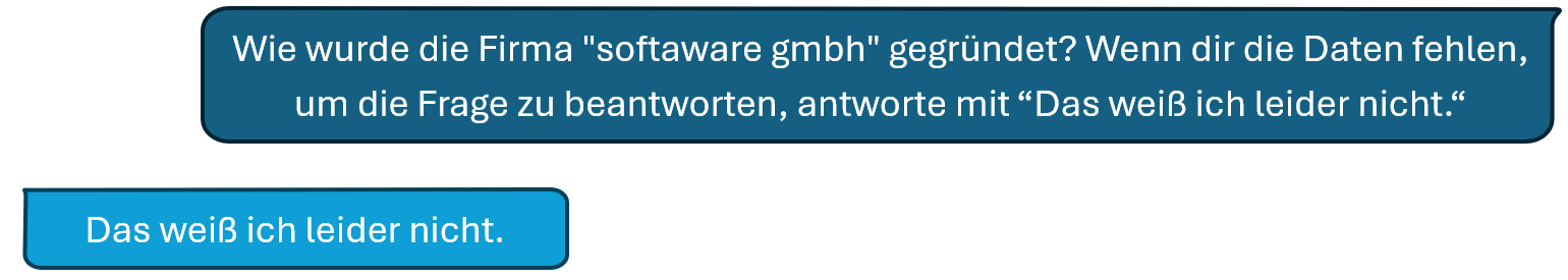 Wie wurde die Firma softaware gmbh gegründet? Wenn dir die Daten fehlen, um die Frage zu beantwortet, antworte mit 'Das weiß ich leider nicht.' Das weiß ich leider nicht.